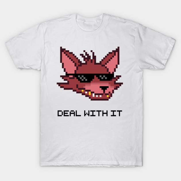 Five Nights at Freddy's - Foxy - Deal With It T-Shirt by Kaiserin